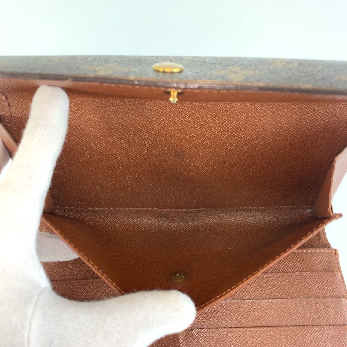 Louis Vuitton Monogram Porto Tresor International Brown Wallet — view 5