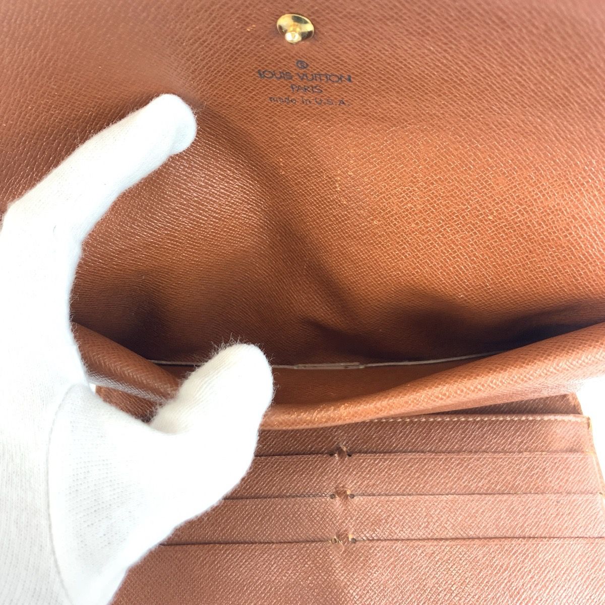 Louis Vuitton Monogram Porto Tresor International Brown Wallet — view 6