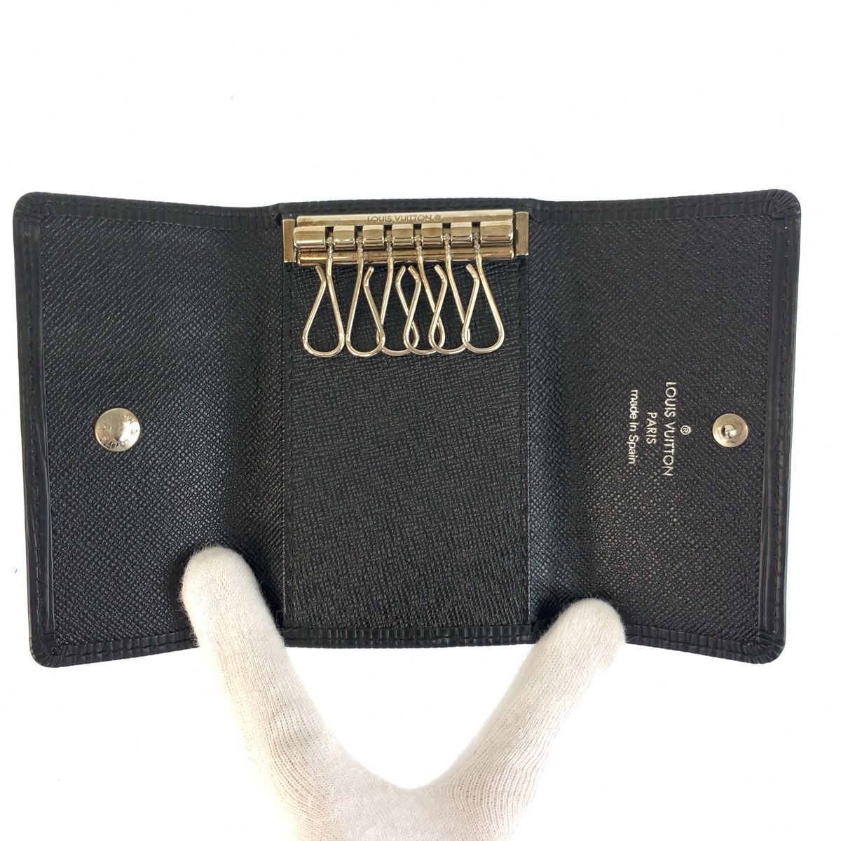Louis Vuitton Epi Multicles 6 Black Leather Key Case 6 Rows Key Holder — view 4