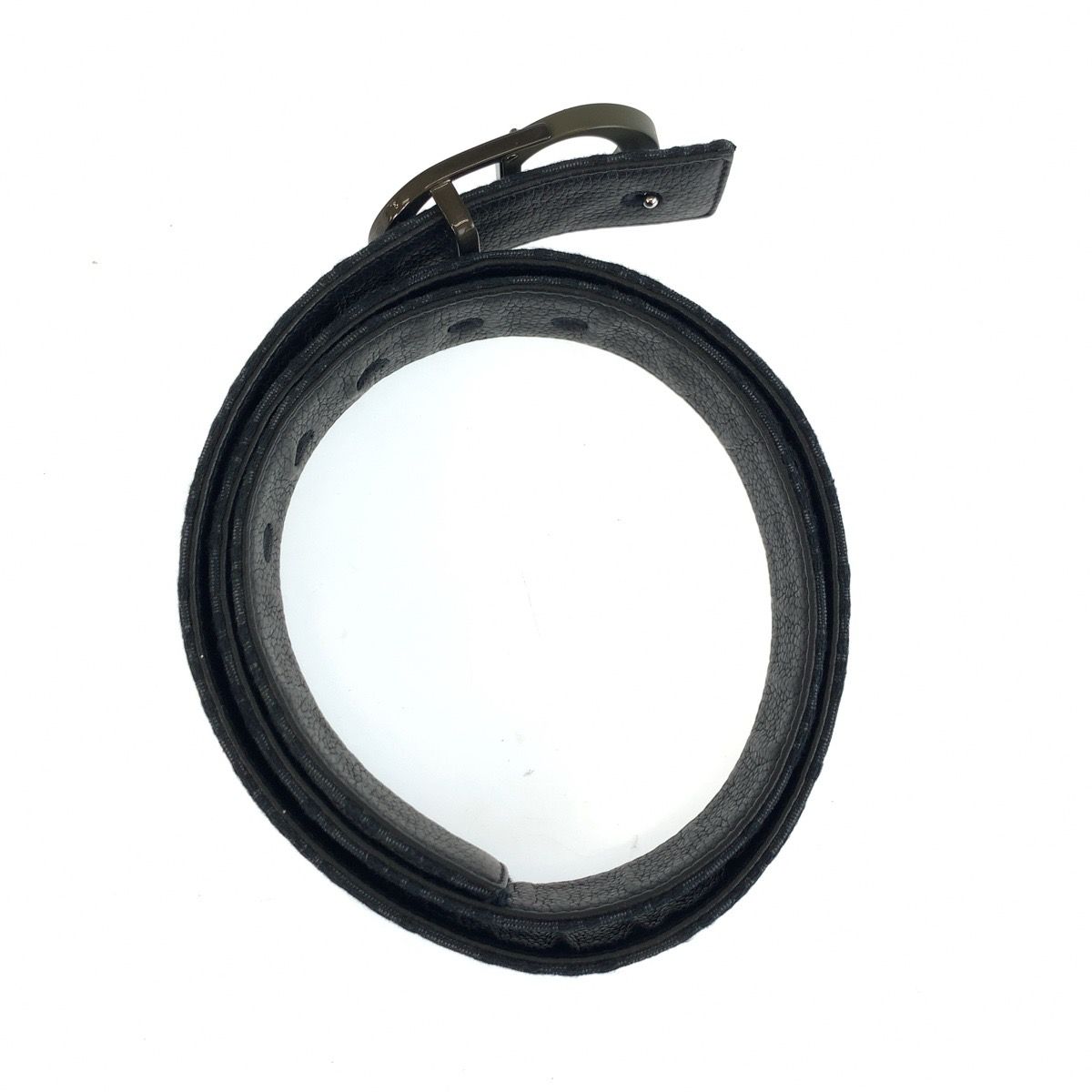 Dior Trotter 93 Navy Canvas Belt Reversible — view 6