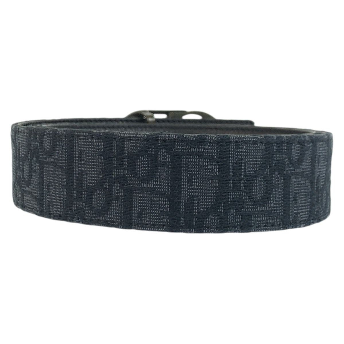Dior Trotter 93 Navy Canvas Belt Reversible — view 2