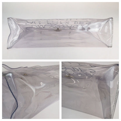 Hermes Vinyl Kelly Clear Gold Handbag — view 7
