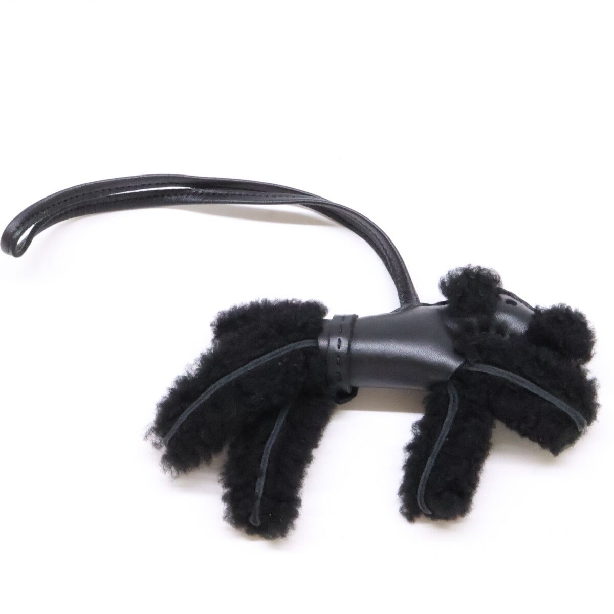 Hermes Ano Milo Shearling Buddy Punk Bag Charm — view 6