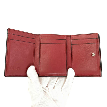Loewe Vertical Wallet Small Compact Trifold Leather — view 4