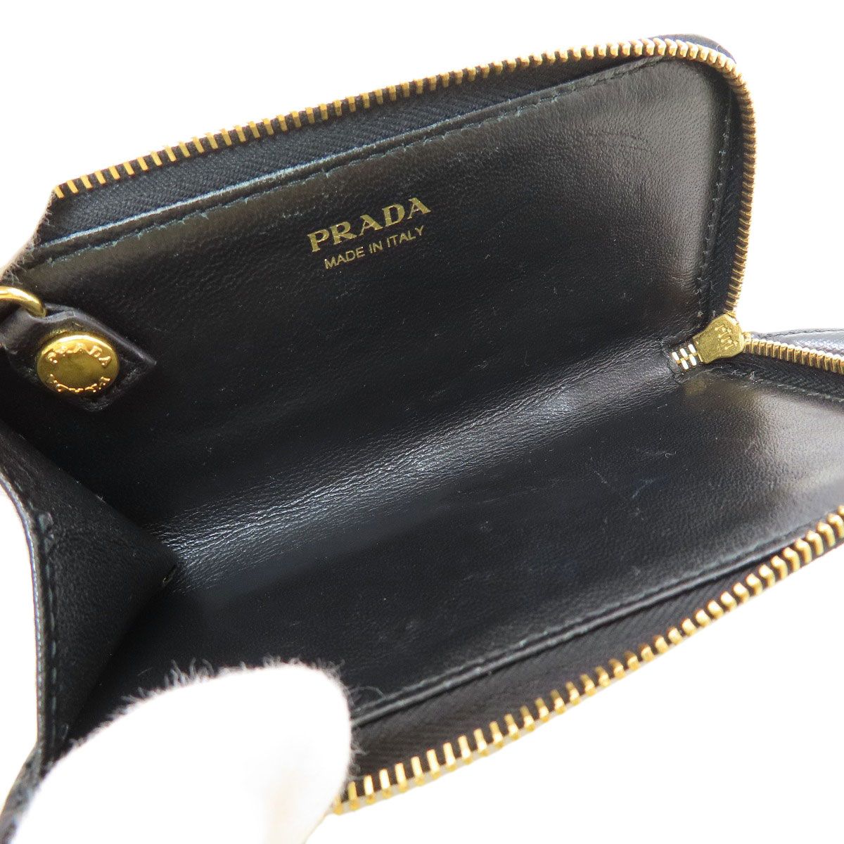 Prada Logo Key Case Saffiano Key Holder — view 4