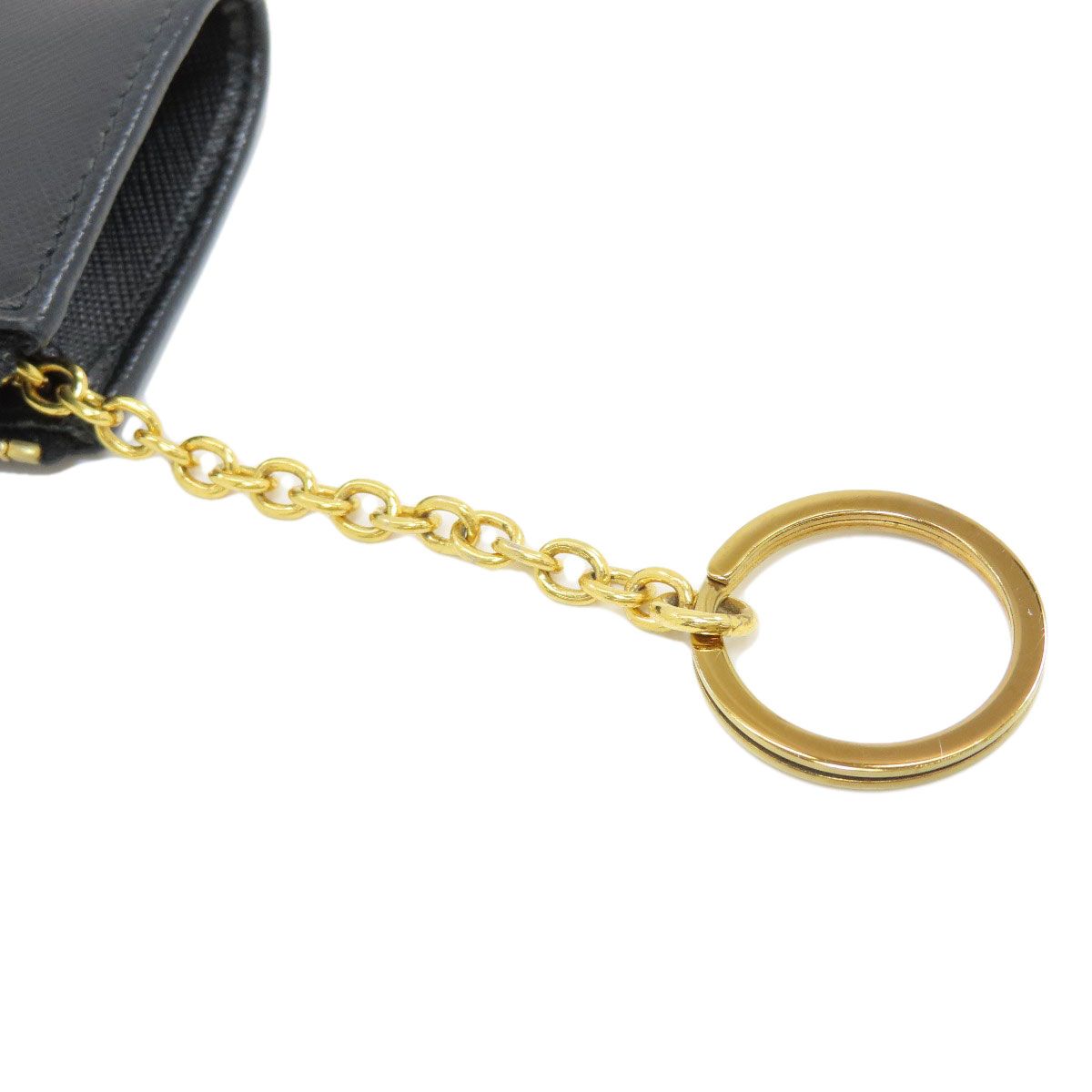 Prada Logo Key Case Saffiano Key Holder — view 6