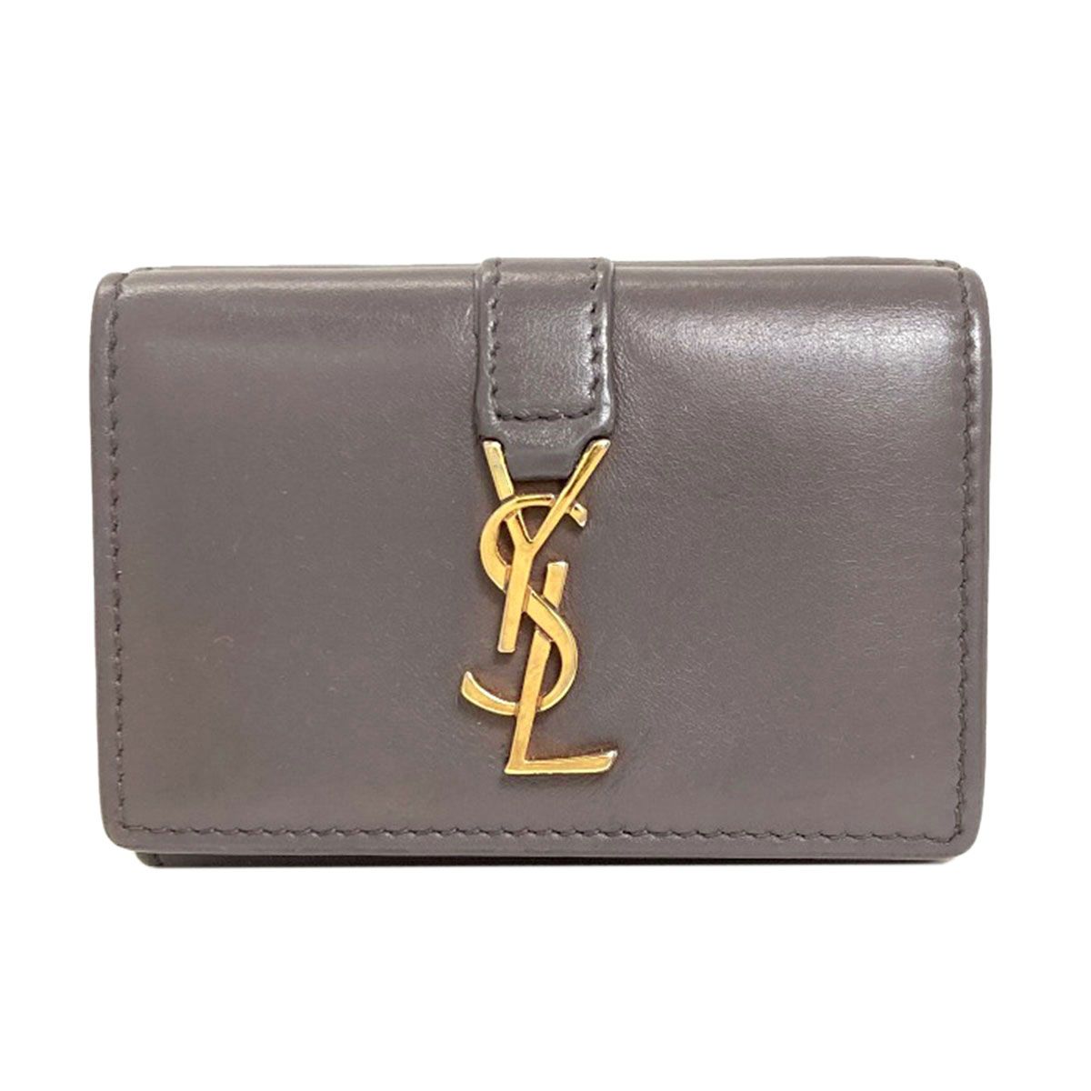 Saint Laurent Cassandra Compact Wallet Trifold Calf