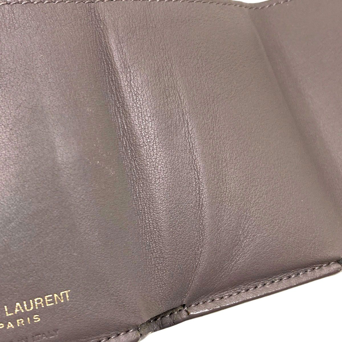 Saint Laurent Cassandra Compact Wallet Trifold Calf — view 8