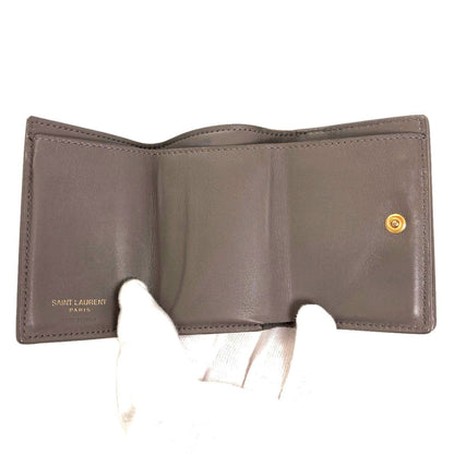 Saint Laurent Cassandra Compact Wallet Trifold Calf — view 4
