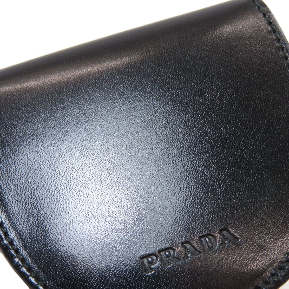 Prada Logo Coin Case Calf — view 8