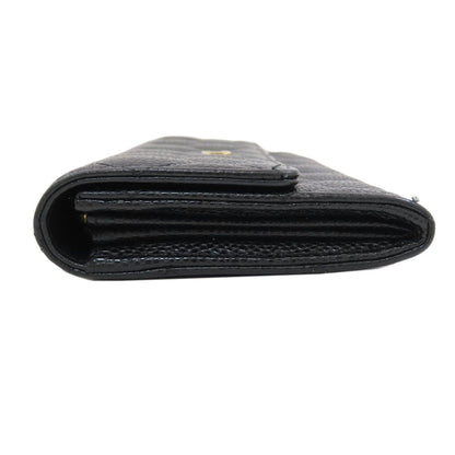 Chanel Quilted CC Logo Gold Wallet Grained Calfskin — view 3