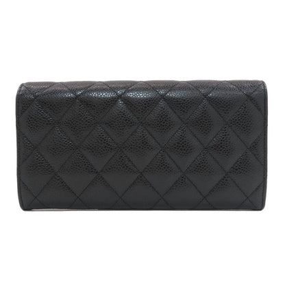 Chanel Quilted CC Logo Gold Wallet Grained Calfskin — view 2