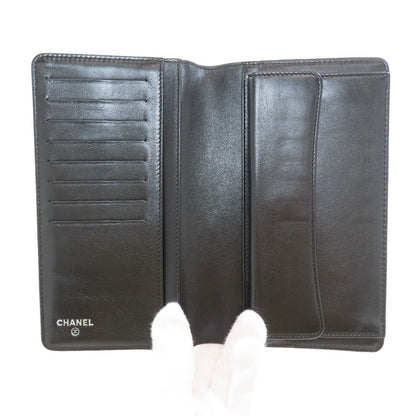 Chanel CC Logo Studs Silver Wallet Leather — view 4