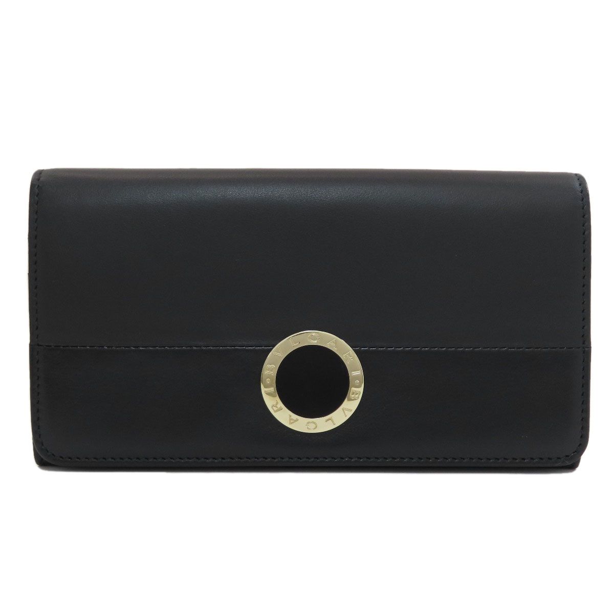 Bvlgari Wallet Leather Black