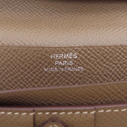 Hermes Bearn Souffle Etoupe Silver Wallet Epsom — view 7