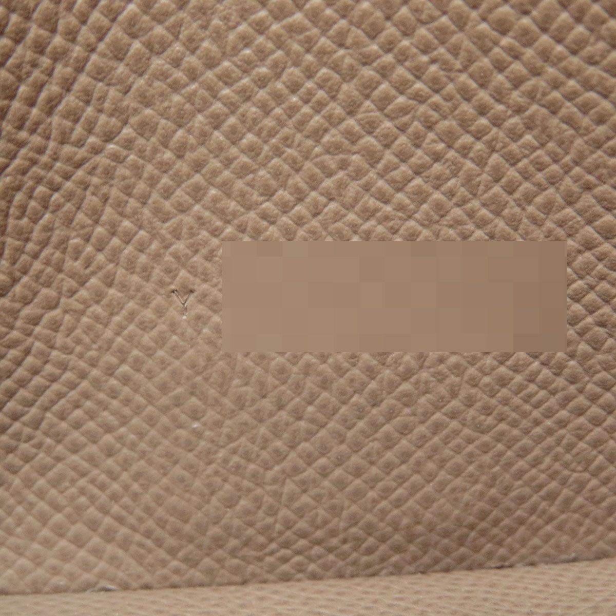 Hermes Bearn Souffle Etoupe Silver Wallet Epsom — view 8