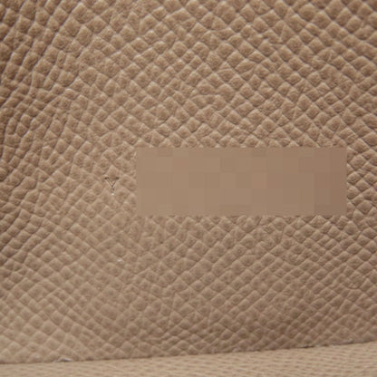 Hermes Bearn Souffle Etoupe Silver Wallet Epsom — view 8