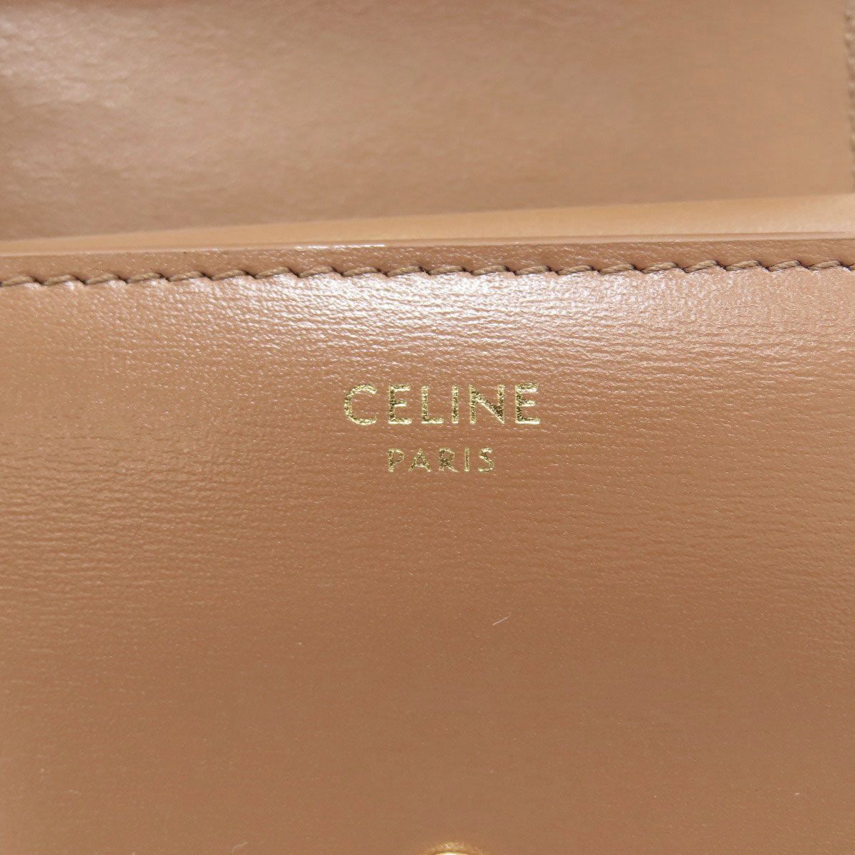 Celine Small Flap Wallet Triomphe Trifold Leather — view 8