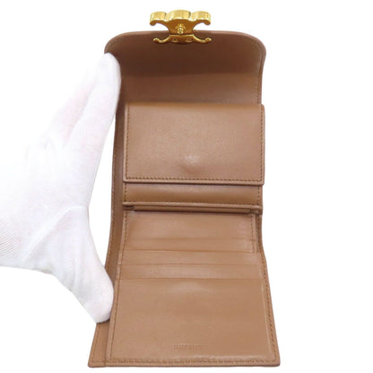 Celine Small Flap Wallet Triomphe Trifold Leather — view 5