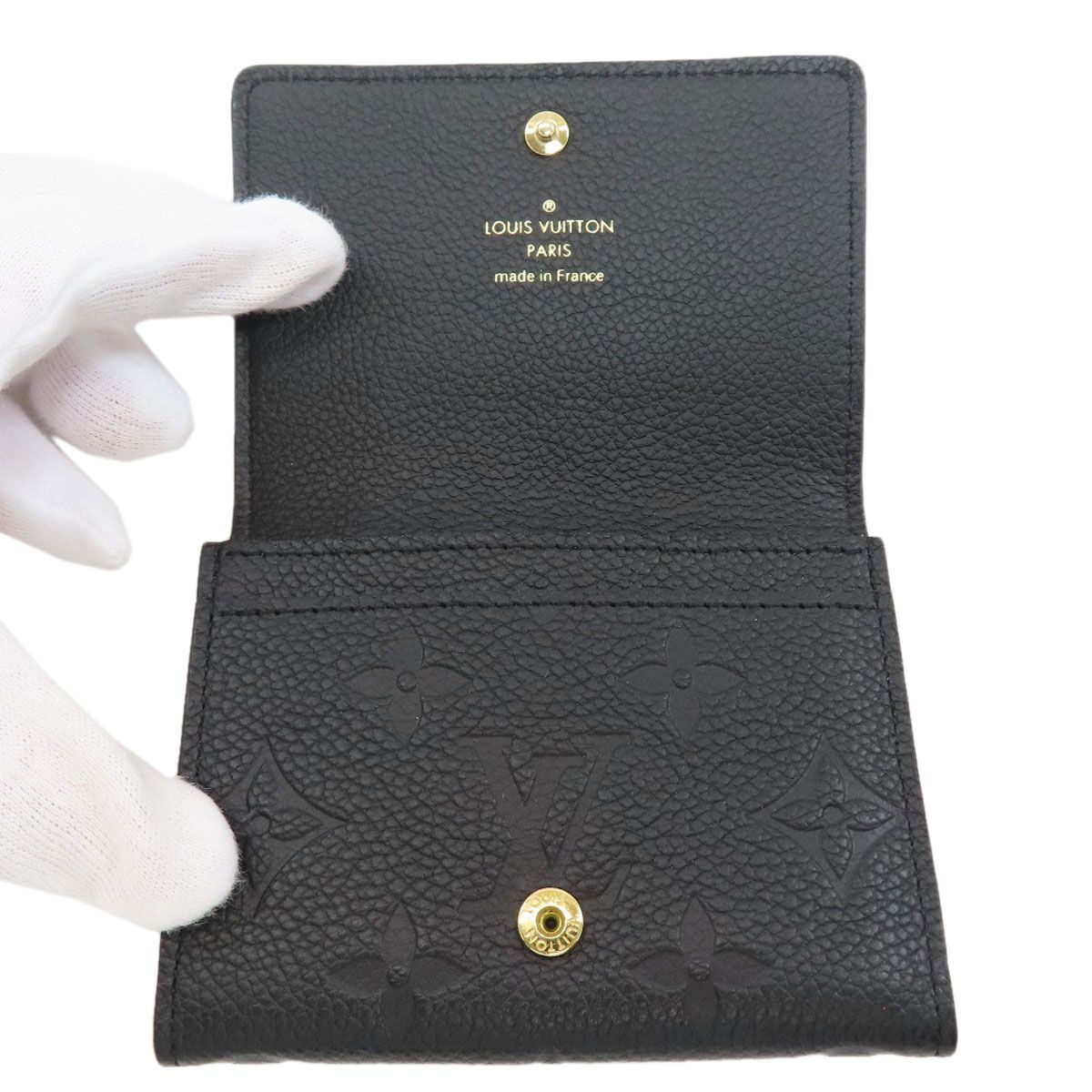 Louis Vuitton Business Card Holder Case Leather — view 4