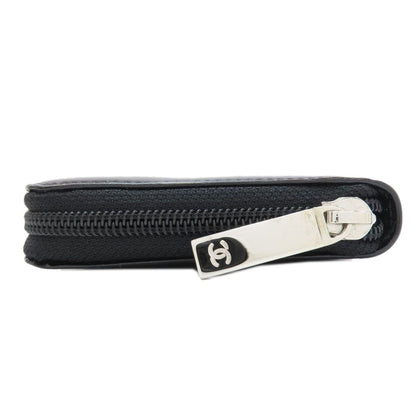 Chanel CC Logo Silver Wallet Enamel — view 3