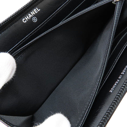 Chanel CC Logo Silver Wallet Enamel — view 5
