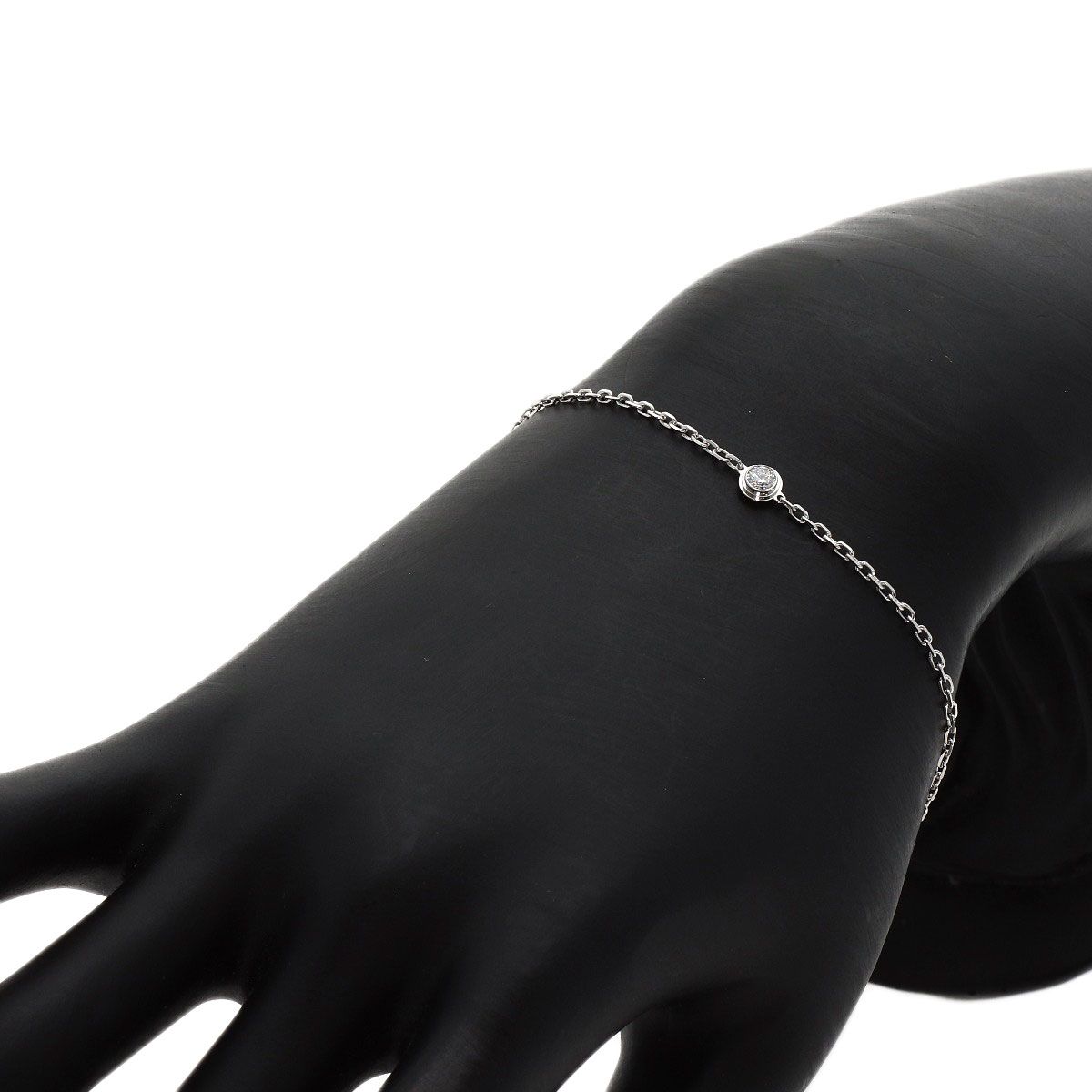 Cartier d'Amour Diamants Legers SM Diamond Bracelet 18K White Gold — view 5