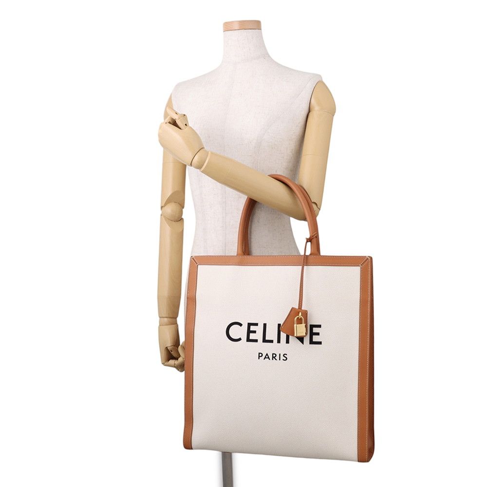 Celine Tote Bag Vertical Cover Canvas — view 4