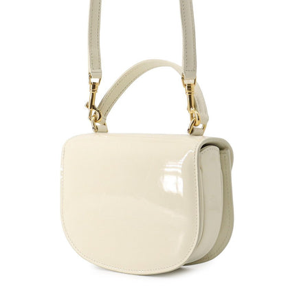Celine Mini Besace Clair Patent 2-Way Shoulder Bag White — view 2