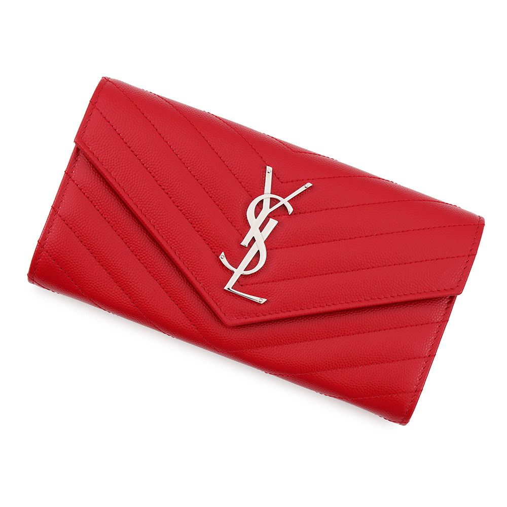 Saint Laurent Paris Wallet Cassandra Matelasse Large Flap Leather