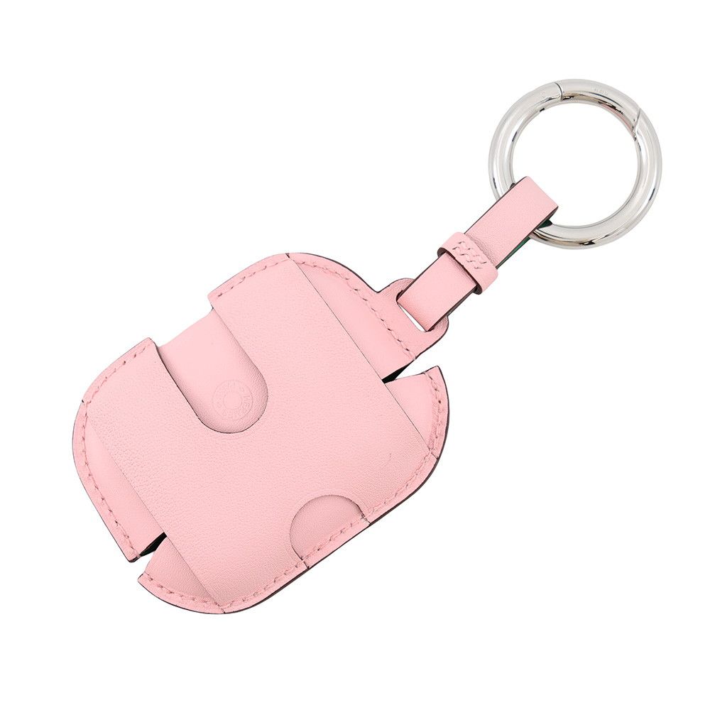 Hermes Earphones Case Airpods Pro 2 Verso Rose Sakura Mint Silver Swift — view 3