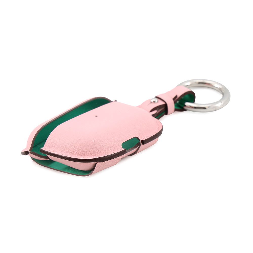 Hermes Earphones Case Airpods Pro 2 Verso Rose Sakura Mint Silver Swift — view 2