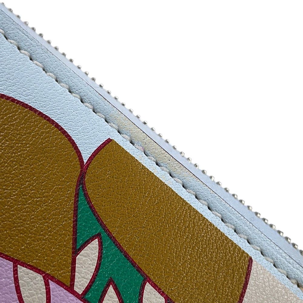 Hermes Wallet Azap Long Silk in la Patisserie Francaise Blue Brume Silver Swift — view 8