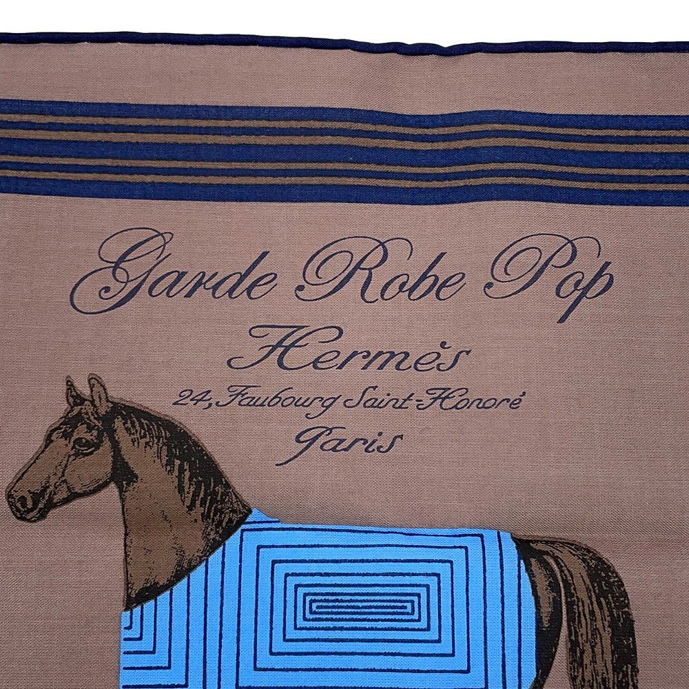 Hermes Handkerchief Garde Robe Pop Detail Cotton — view 2