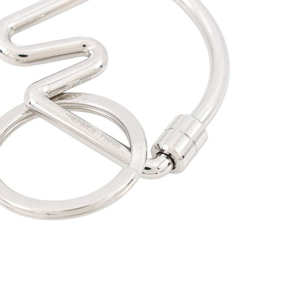 Hermes Key Holder Cheval Silver Key Ring — view 4