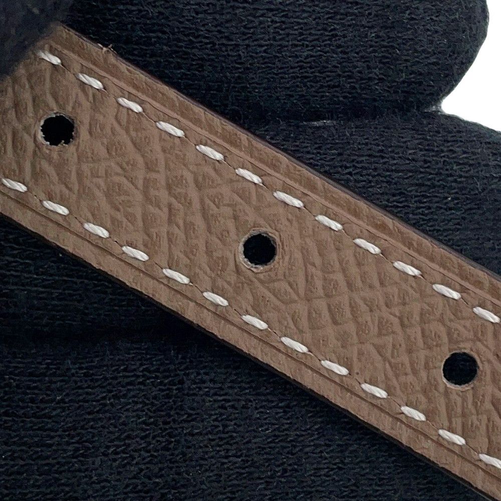 Hermes Belt Focus Mini Reversible 75 Black Etoupe Epsom Swift — view 9