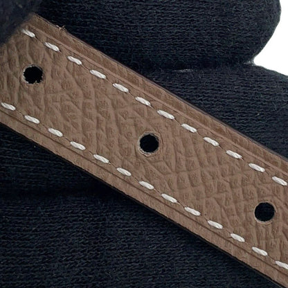 Hermes Belt Focus Mini Reversible 75 Black Etoupe Epsom Swift — view 9