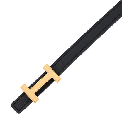 Hermes Belt Focus Mini Reversible 75 Black Etoupe Epsom Swift — view 4