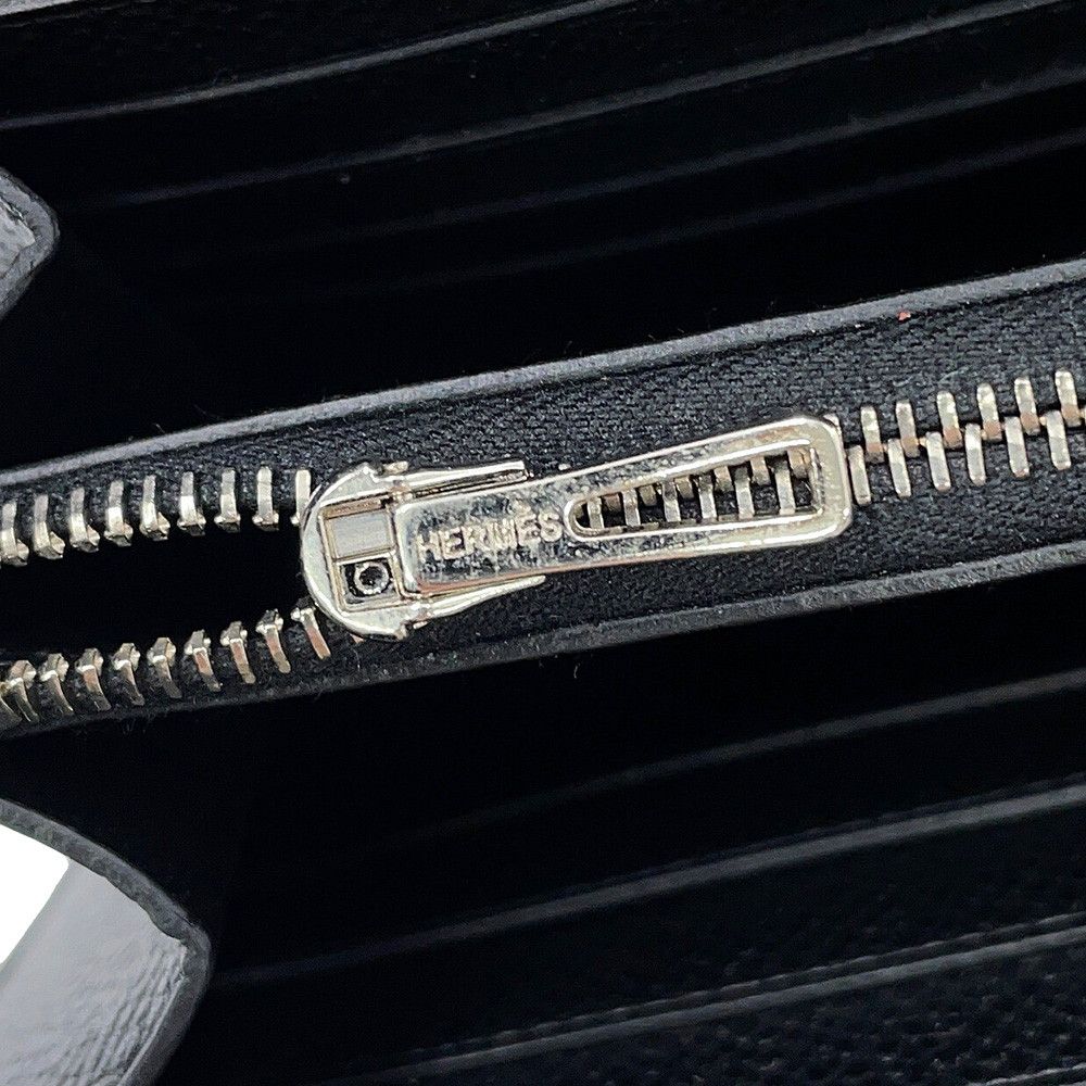 Hermes Wallet Constance Long Black Silver Epsom — view 8