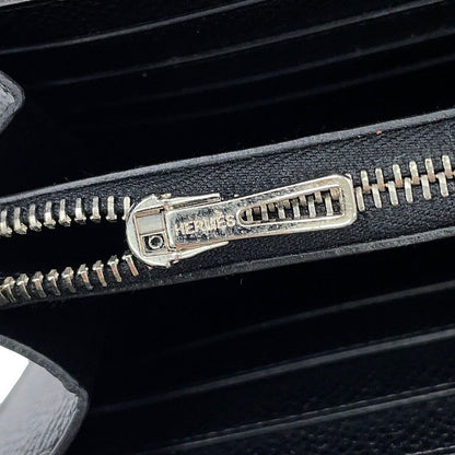 Hermes Wallet Constance Long Black Silver Epsom — view 8