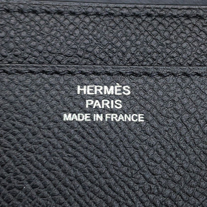 Hermes Wallet Constance Long Black Silver Epsom — view 9