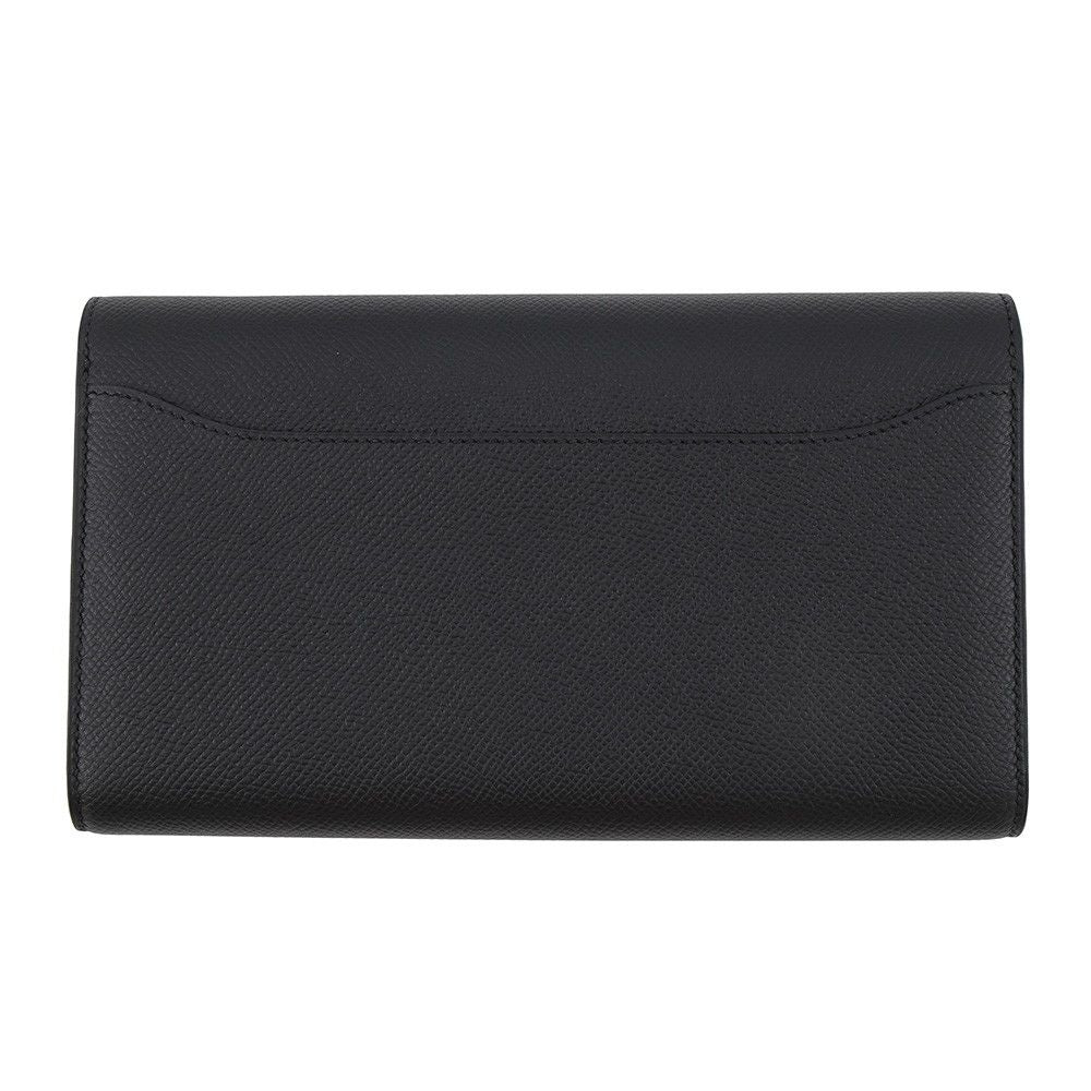 Hermes Wallet Constance Long Black Silver Epsom — view 3
