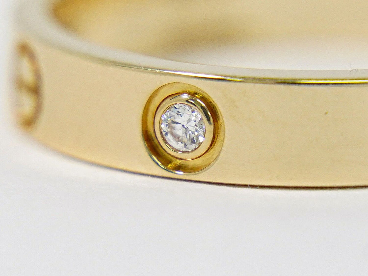 Cartier Love Diamond PG Ring 60 Pink Gold Second — view 8