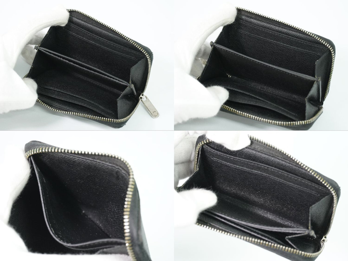 Louis Vuitton LV Zippy Coin Purse Damier Graphite Case Black Gray Wallet Second — view 7