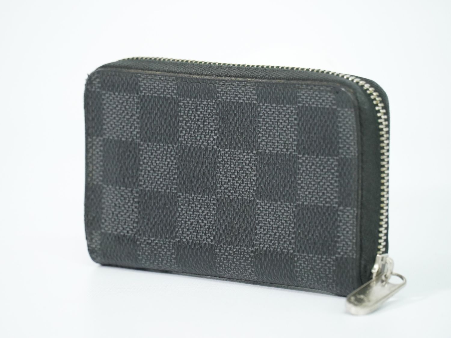 Louis Vuitton LV Zippy Coin Purse Damier Graphite Case Black Gray Wallet Second — view 2