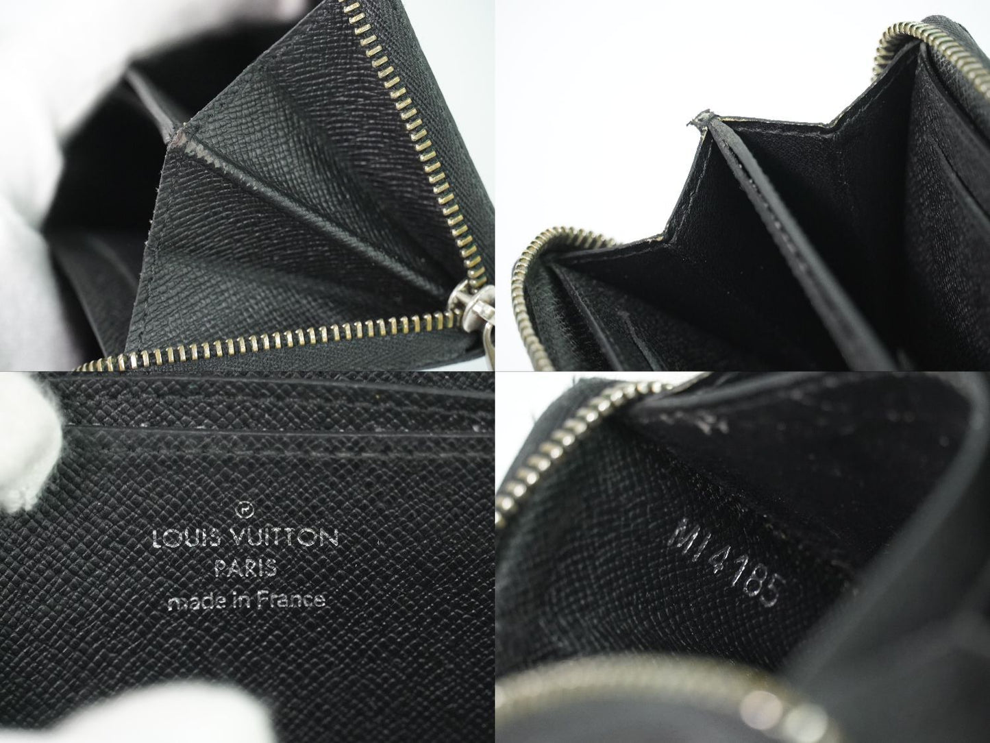Louis Vuitton LV Zippy Coin Purse Damier Graphite Case Black Gray Wallet Second — view 9