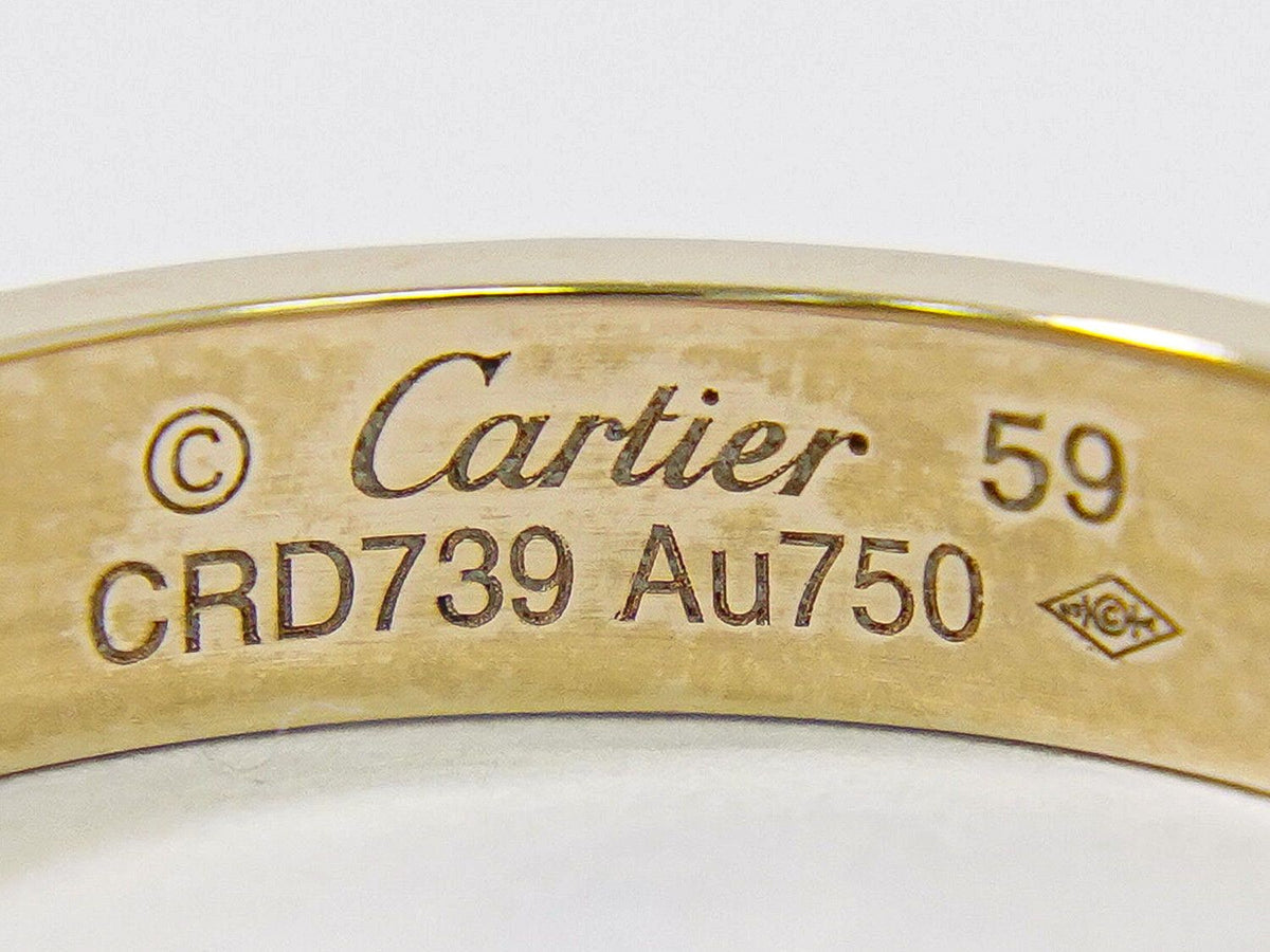 Cartier Mini Love Diamond PG Ring 59 Pink Gold Second — view 8