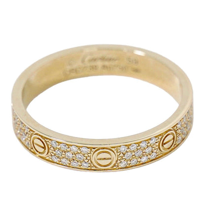 Cartier Mini Love Diamond PG Ring 59 Pink Gold Second