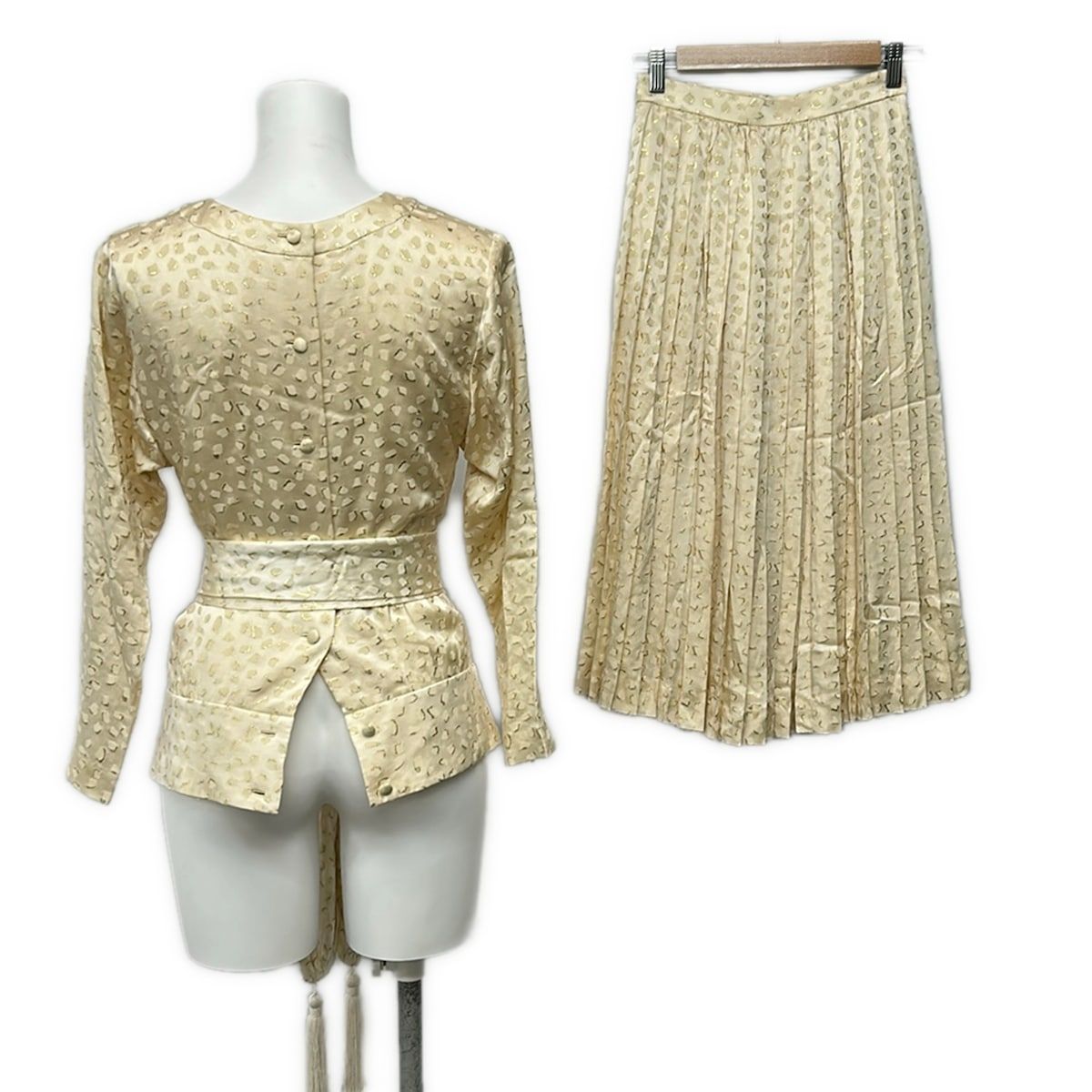 Dior Skirt Set Ivory with Shawl — view 2