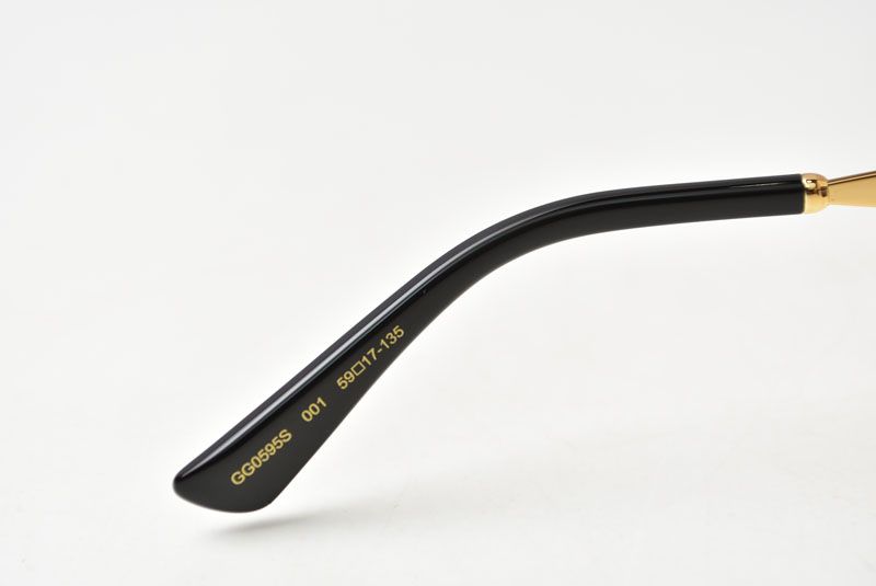 Gucci Sunglasses Round Gold Black Gradient Lens Eyewear — view 6